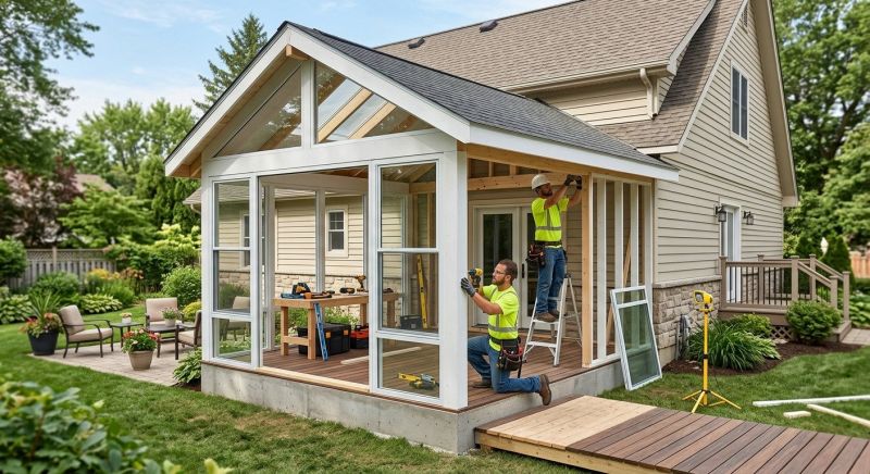 Enclosed Porch Installation in Dallas, TX