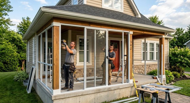 Enclosed Porch Installation in Longmont, CO