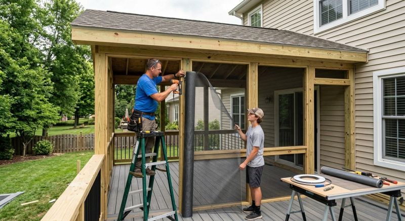 Porch Enclosure Installation in Charlotte, NC
