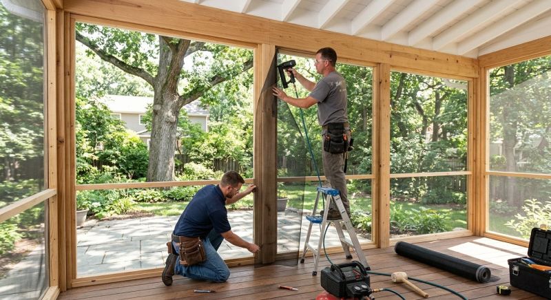 Porch Enclosure Installation in Cincinnati, OH