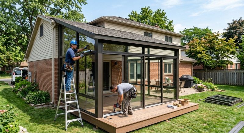 Three Season Room Installation in Longmont, CO